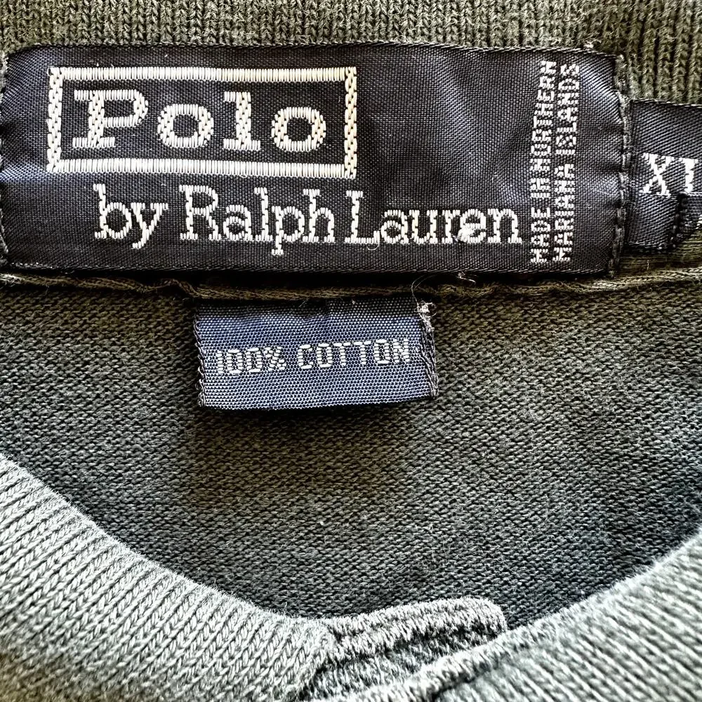 Polo By Ralph Lauren Polo Shirt Embroidered Logo Short Sleeve Pullover Green XL